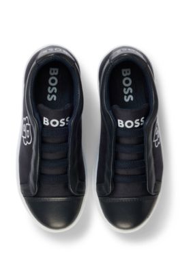 Kids' trainers with Double B monogram, Dark Blue
