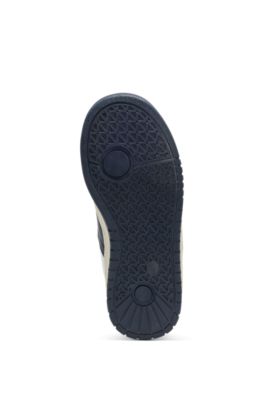 Kids' trainers leather and canvas