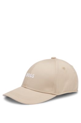 Kids' embroidered-logo cap in twill, Beige