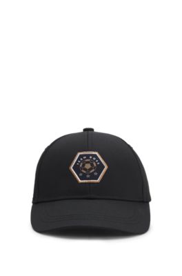Gorra para ni&ntilde;os con logo bordado en la parte trasera, Negro