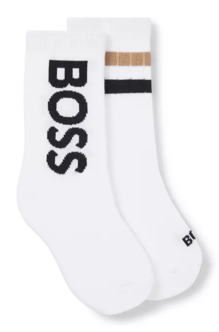 Two-pack of kids' socks in a cotton blend