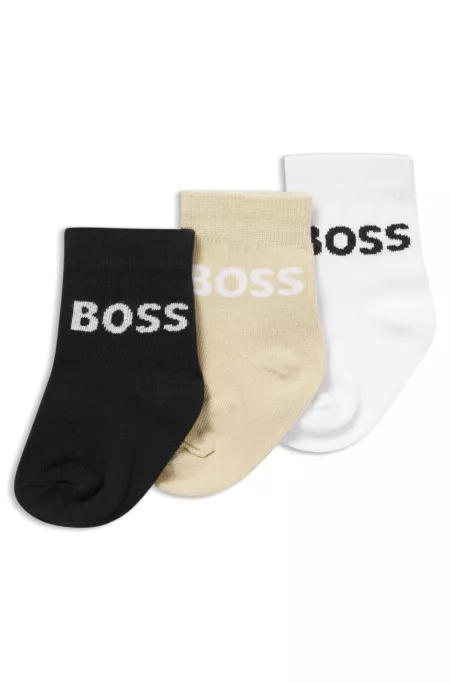Three-pack of kids' socks in a cotton blend