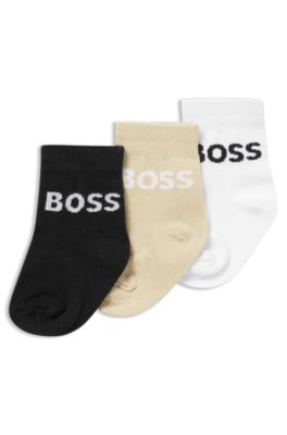 Paquete de tres calcetines para ni&ntilde;os con logotipos en tejido jacquard, Assorted-Pre-Pack