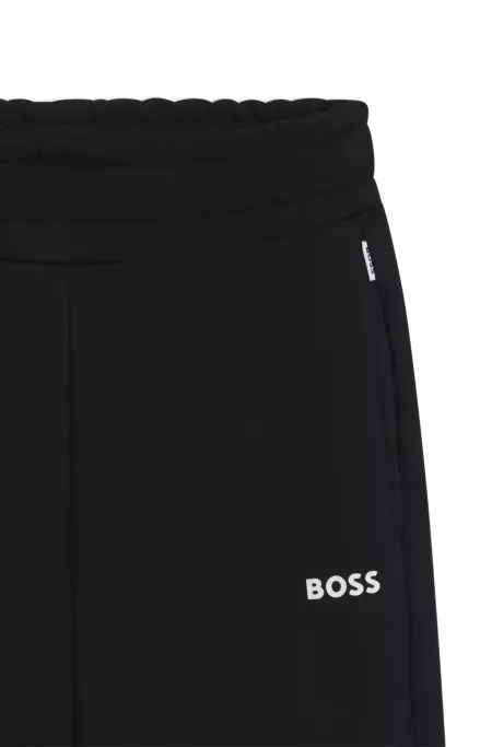 Kids' logo-print tracksuit bottoms in a cotton blend