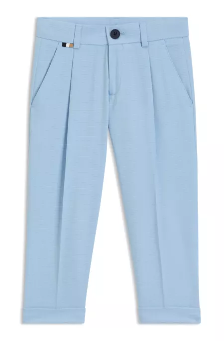 Kids' suit trousers in stretch fabric