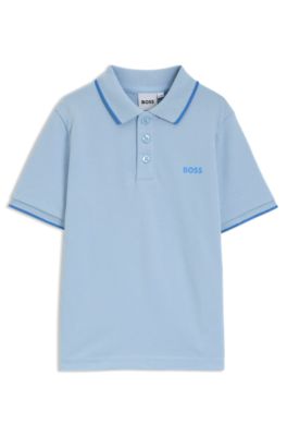 Hugo Boss Polo Shirt Yellow BOSS Kids' Logo-print Polo Shirt