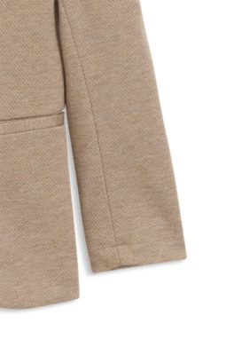 Kids' suit jacket in stretch fabric, Beige