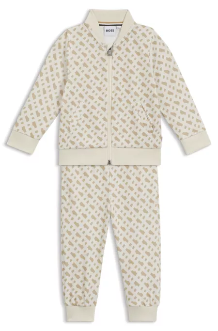 Kids' tracksuit with monogram pattern