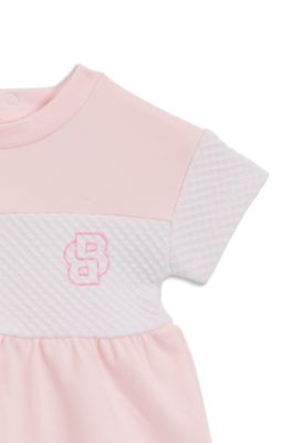 Conjunto de vestido y leggings para beb&eacute;s en caja de regalo, Rosa claro