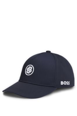 Kids' cap with embroidered Double B monogram, Dark Blue