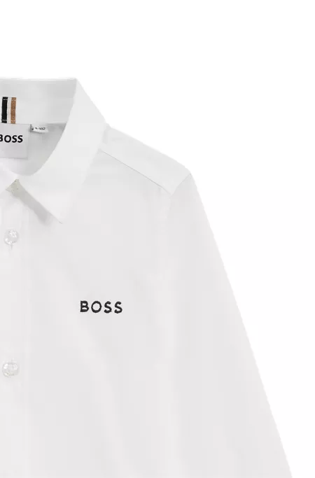 Kids' regular-fit shirt in Oxford cotton