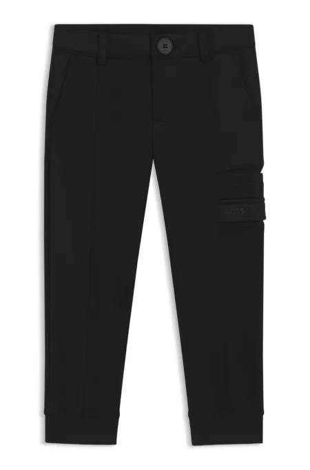 Kids' tracksuit bottoms with logo print