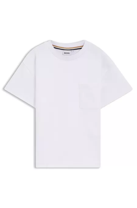 Kids' interlock-cotton T-shirt with Double B monogram