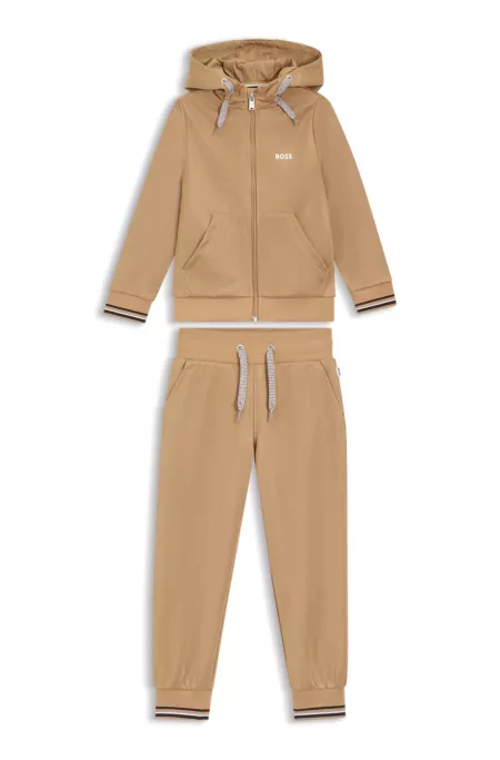 Kids' logo-detail tracksuit in a cotton blend