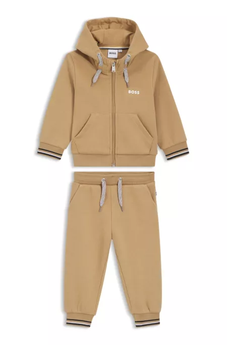 Kids' logo-detail tracksuit in a cotton blend