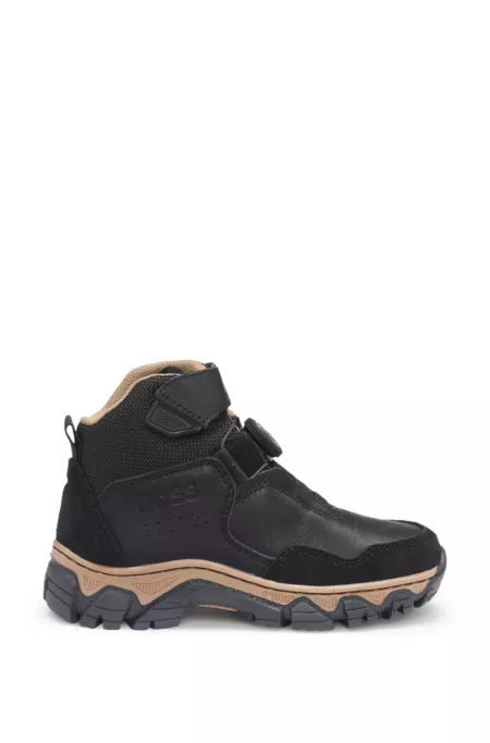 Kids' trainers in canvas and leather