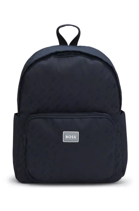 Kids' backpack with Double B monograms