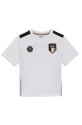 Kids' gradient-print T-shirt in stretch jersey