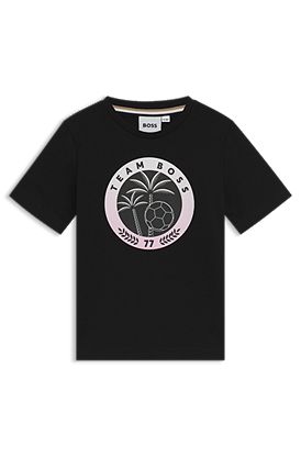 Kids' printed-artwork T-shirt in cotton