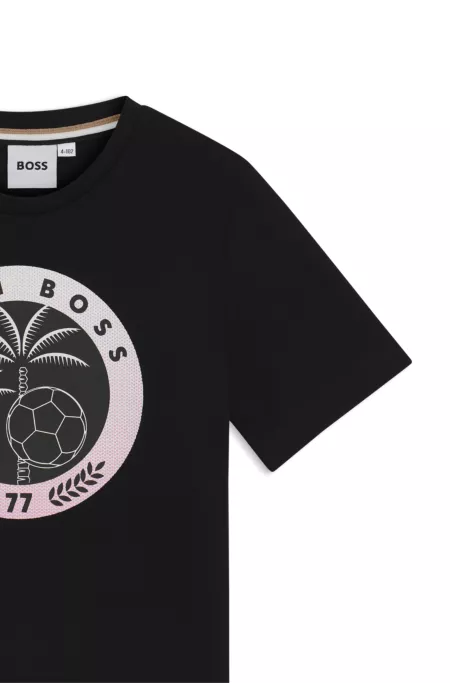 Kids' printed-artwork T-shirt in cotton