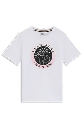 Kids' printed-artwork T-shirt in cotton