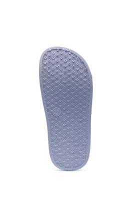 Chanclas para ni&ntilde;os con logo en contraste, Azul