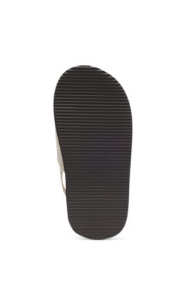 Sandalias para ni&ntilde;os con logo estampado, Beige