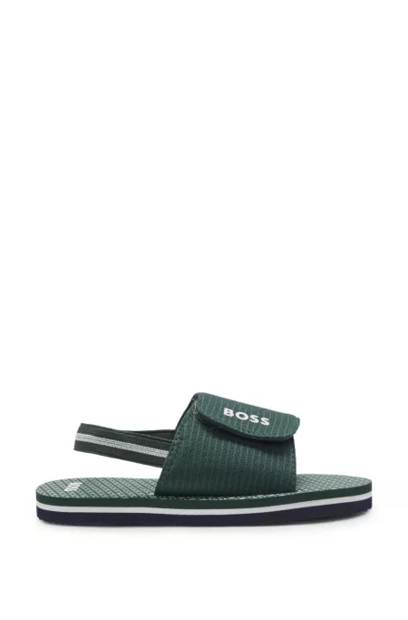 Kids' sandals with logo print