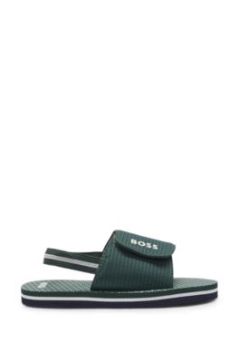 Sandalias para ni&ntilde;os con logo estampado, Verde