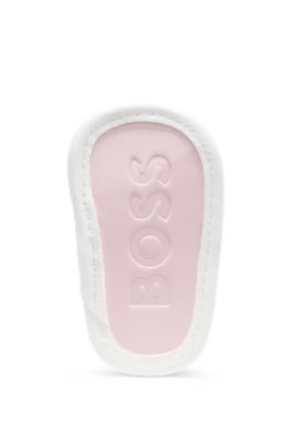 Sandalias de piel para beb&eacute;s en caja de regalo, Rosa claro