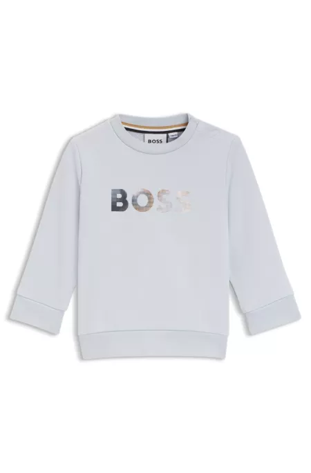 Kids' logo sweatshirt in cotton-blend terry