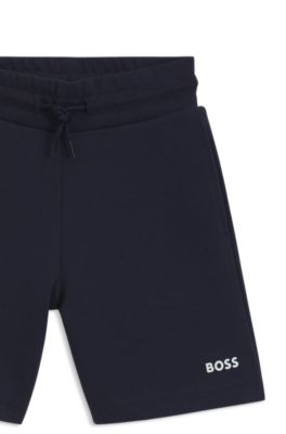 Kids' T-shirt and shorts set with logo details, Light Green