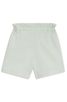 Shorts para ni&ntilde;os en tejido arrugado con cintura estilo paperbag, Cal