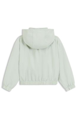 Chaqueta para ni&ntilde;os con capucha en tejido arrugado, Cal