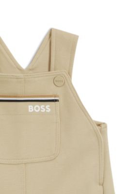 Peto para beb&eacute; en algod&oacute;n con logo estampado, Beige