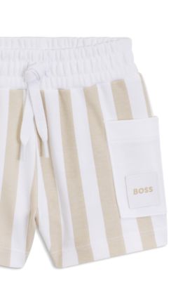 Gift-boxed T-shirt and shorts set for babies, Beige