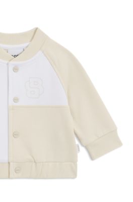 Gift-boxed three-piece tracksuit set for babies, Light Beige