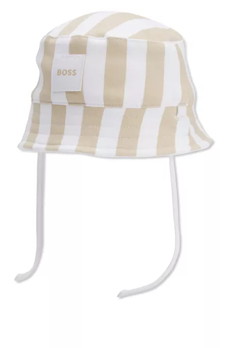 Baby reversible cotton bucket hat