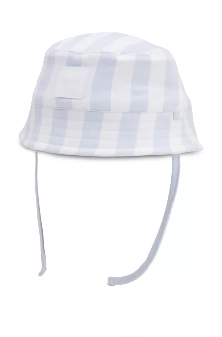 Baby reversible cotton bucket hat