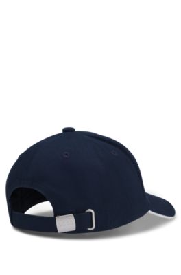 Kids' cotton-twill cap with embroidered logo, Dark Blue