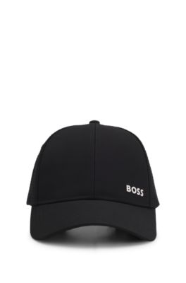 Kids' cap in canvas and ripstop fabric, Black