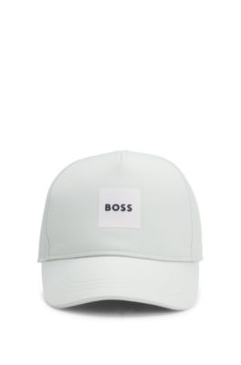 Kids' twill cap with logo print, Light Green