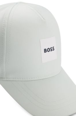 Kids' twill cap with logo print, Light Green