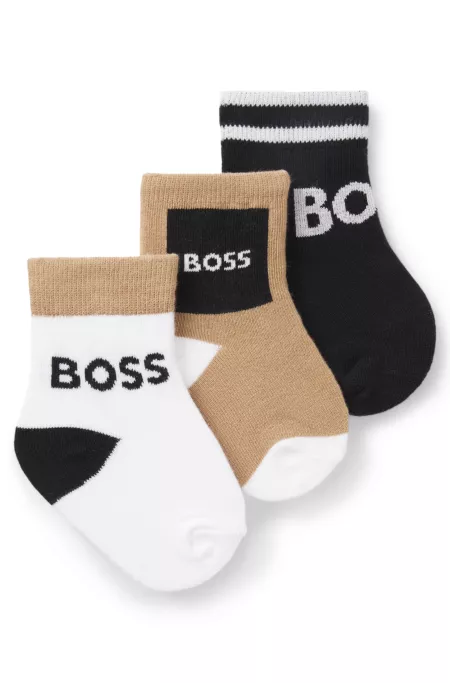 Three-pack of kids' socks in a cotton blend