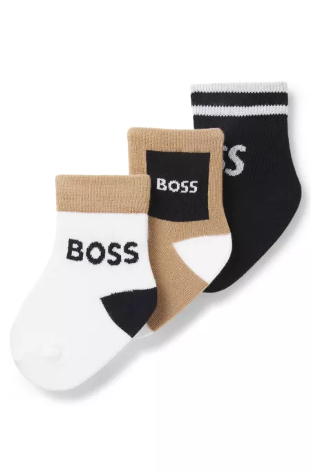 Three-pack of kids' socks in a cotton blend