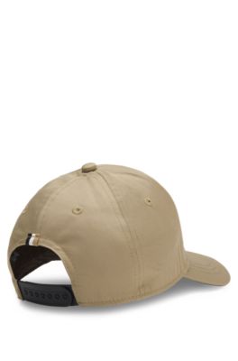 Kids' twill cap with logo print, Brown