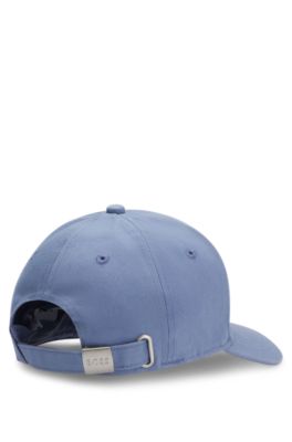 Kids' cotton-twill cap with embroidered logo, Blue