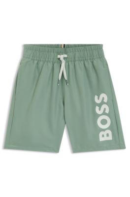 Ba&ntilde;ador para ni&ntilde;os con logo estampado, Verde
