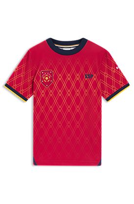Kids' soccer T-shirt in stretch jersey