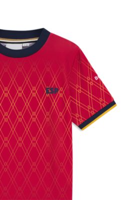 Camiseta de f&uacute;tbol para ni&ntilde;os en punto el&aacute;stico, Spain